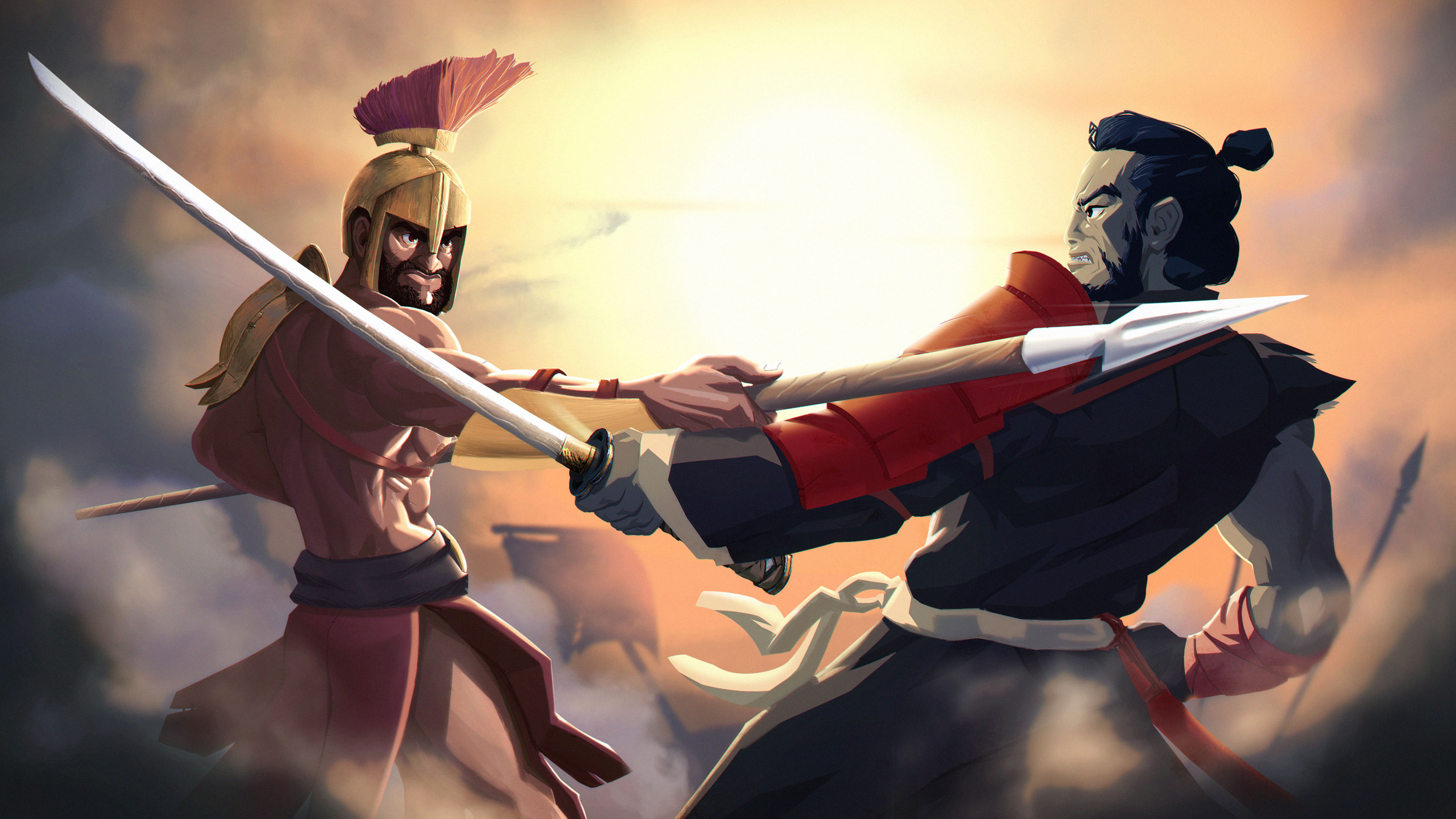 Gladiator vs Samurai - projects - peacoxstudio.com